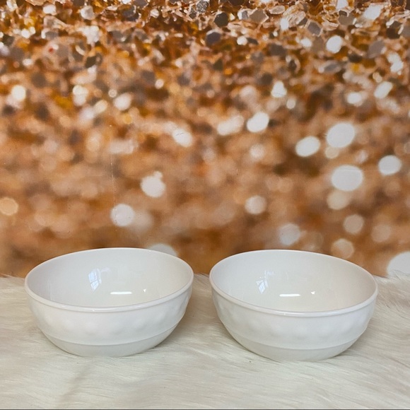 Mikasa White EDEN Pattern Bone China Cereal Bowls - Picture 2 of 3